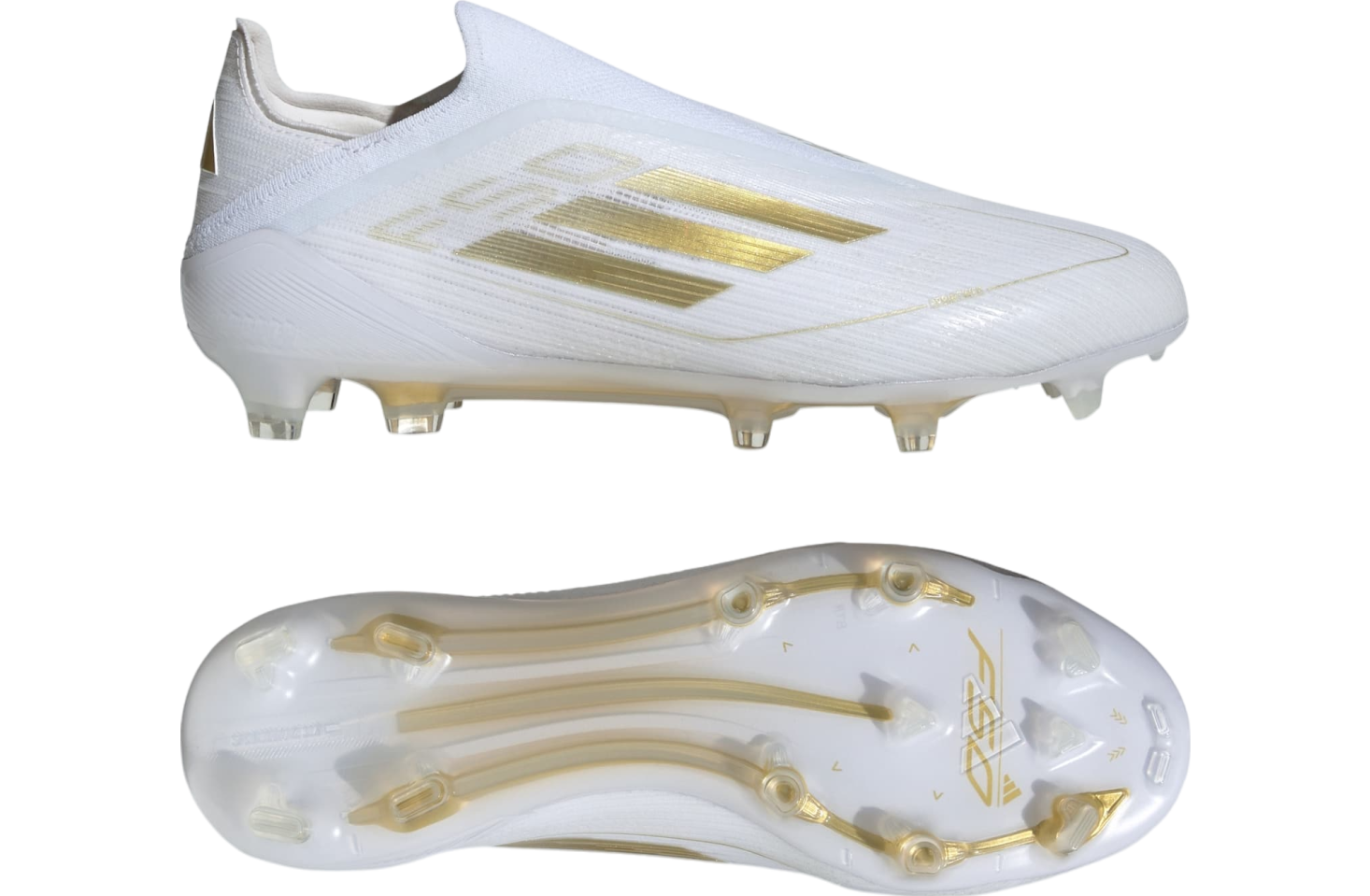 Adidas F50 Laceless Elite FG WMNS Cloud White / Gold Metallic