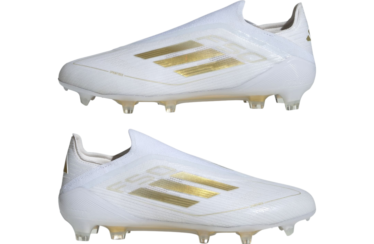 Adidas F50 Laceless Elite FG WMNS Cloud White / Gold Metallic