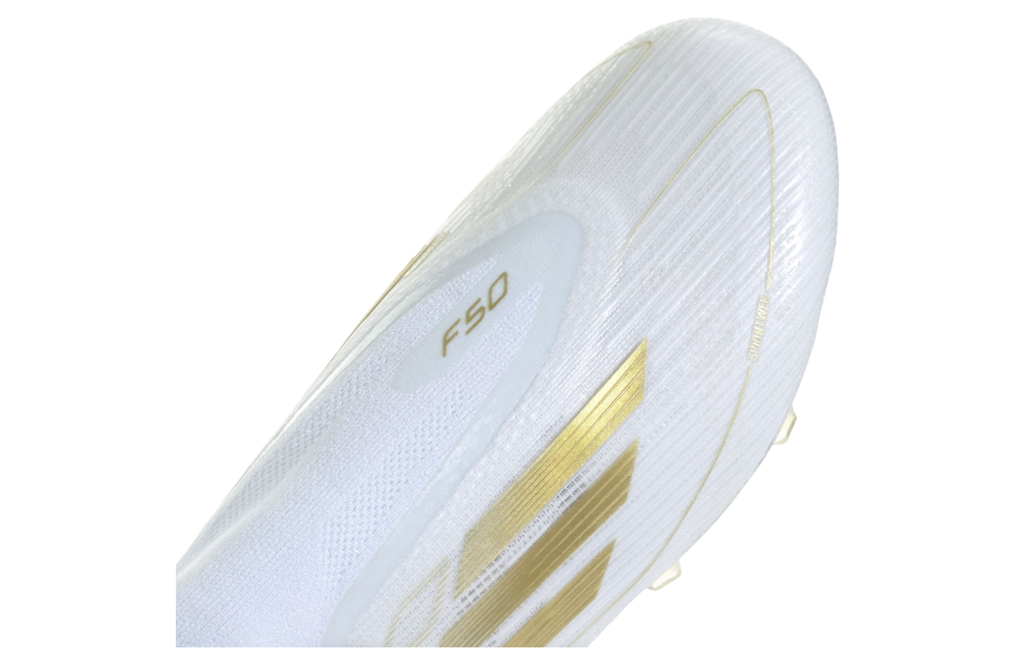 Adidas F50 Laceless Elite FG WMNS Cloud White / Gold Metallic