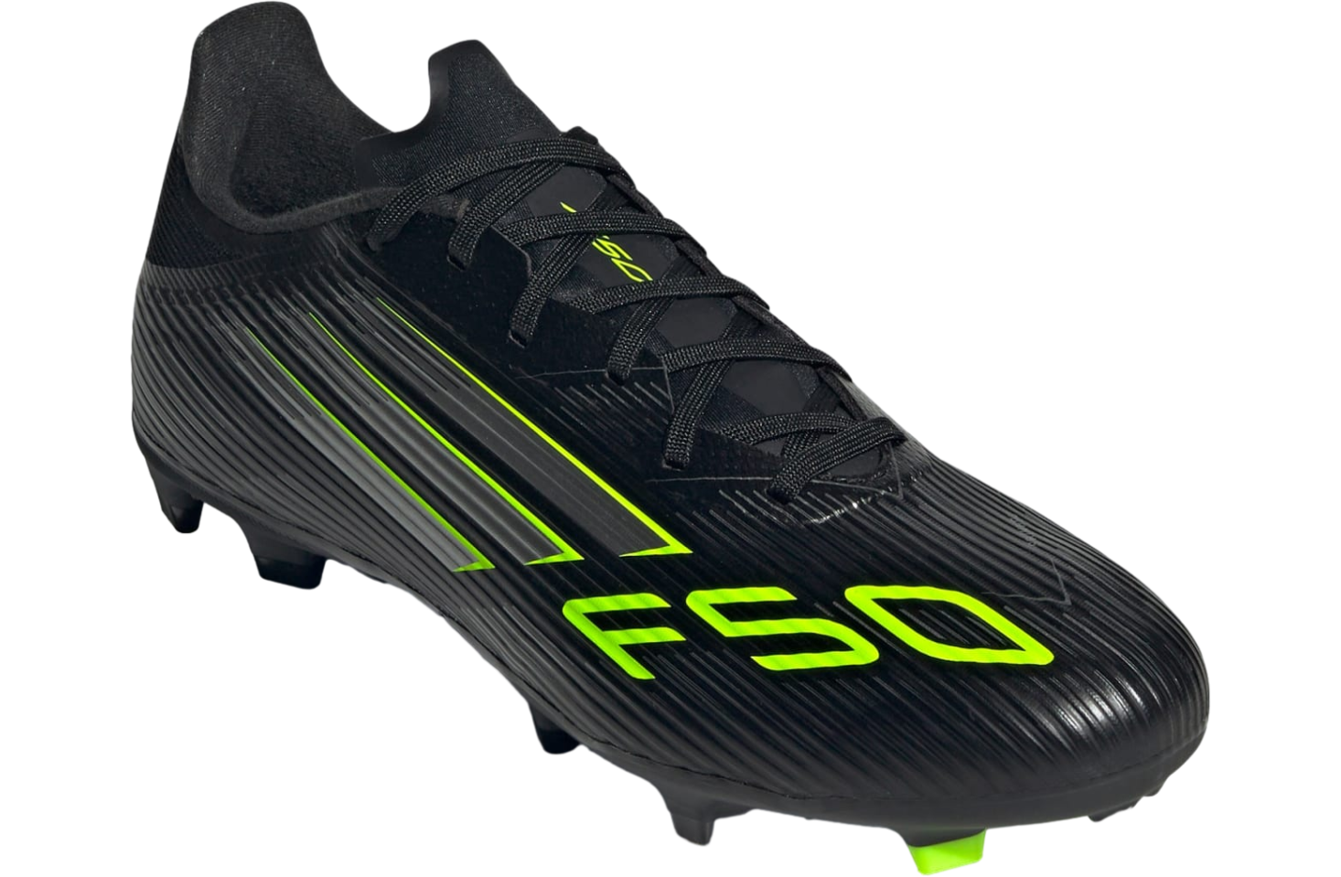 Adidas F50 League Fg/mg Core Black / Iron Metallic / Lucid Lemon