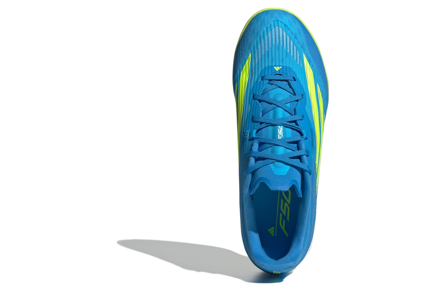 Adidas F50 League Indoor Soccer Lucid Ray Blue / Team Solar Yellow 2