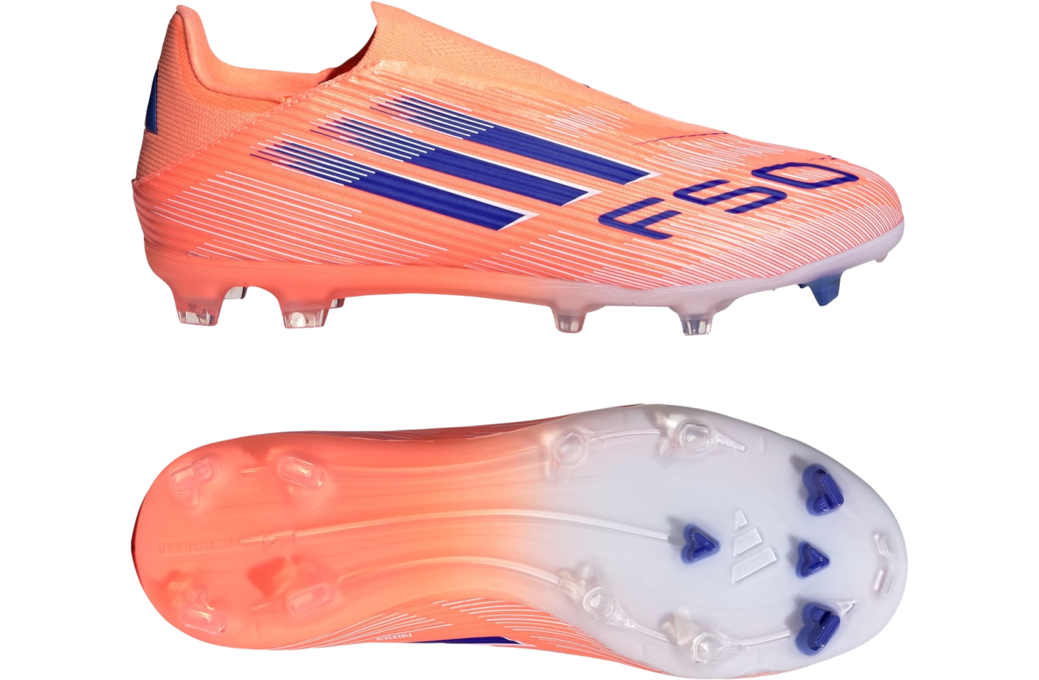 Adidas F50 League Laceless FG/MG Beam Orange / Lucid Blue