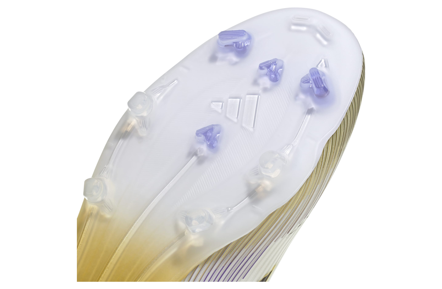 Adidas F50 League Laceless FG/MG Cloud White / Core Black /  Gold Metallic