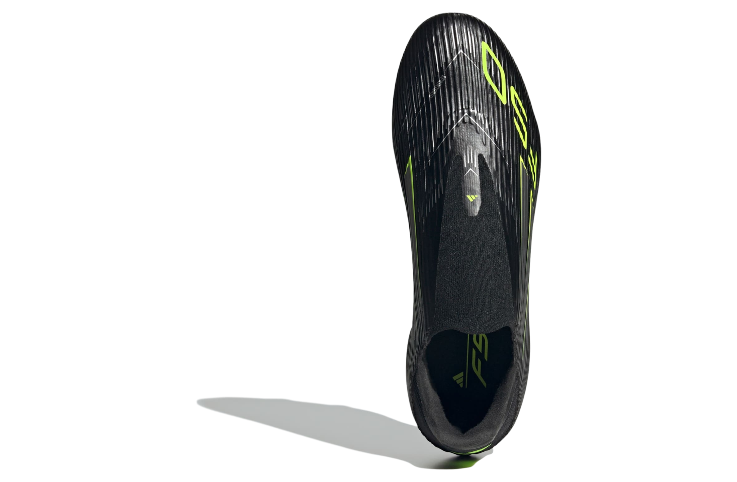 Adidas F50 League Laceless Fg/mg Core Black / Iron Metallic / Lucid Lemon