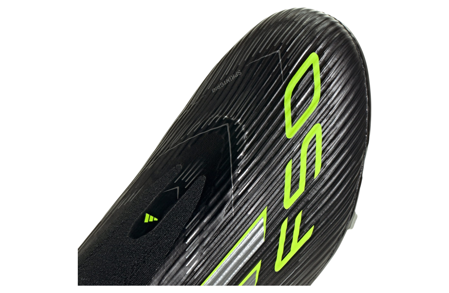 Adidas F50 League Laceless Fg/mg Core Black / Iron Metallic / Lucid Lemon