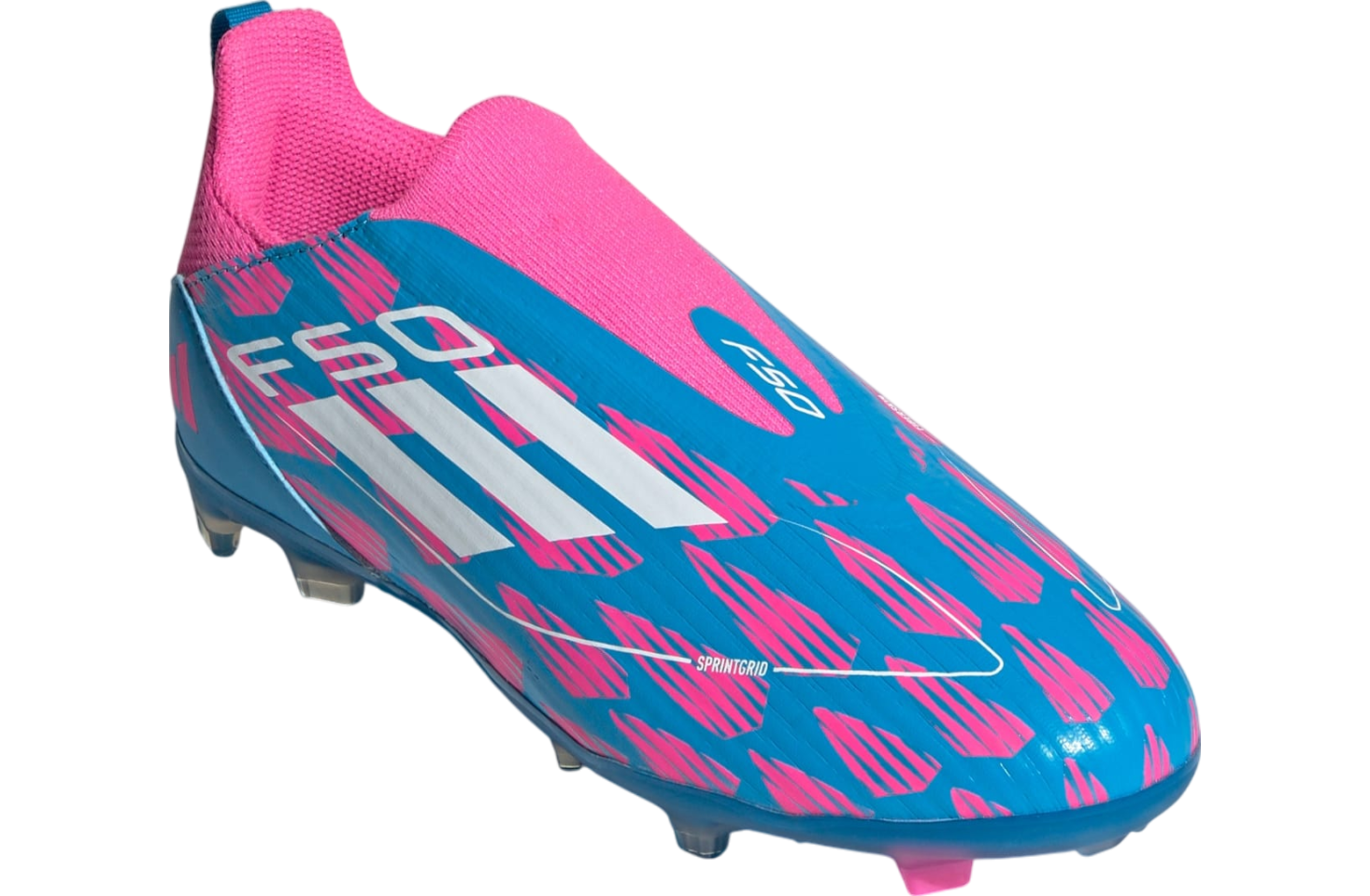 Adidas F50 League Laceless Multi-Ground GS Solar Blue / Cloud White