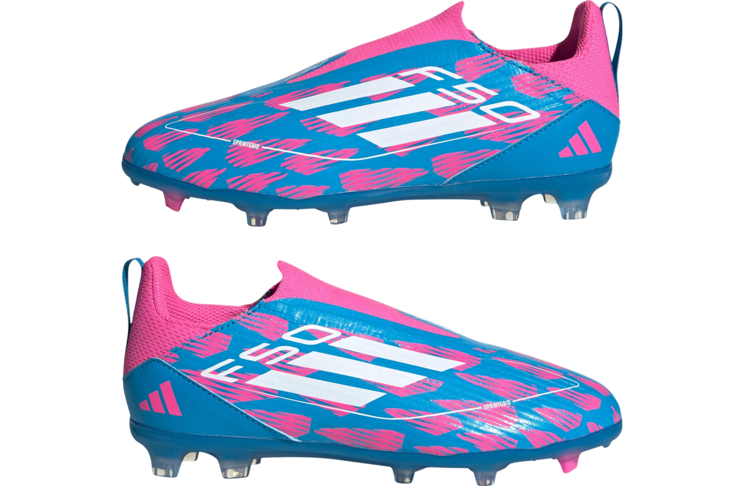 Adidas F50 League Laceless Multi-Ground GS Solar Blue / Cloud White