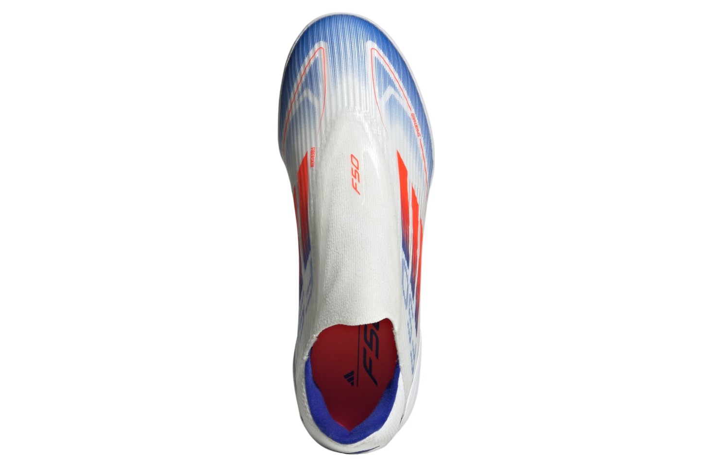 Adidas F50 League Laceless Turf Cloud White / Solar Red