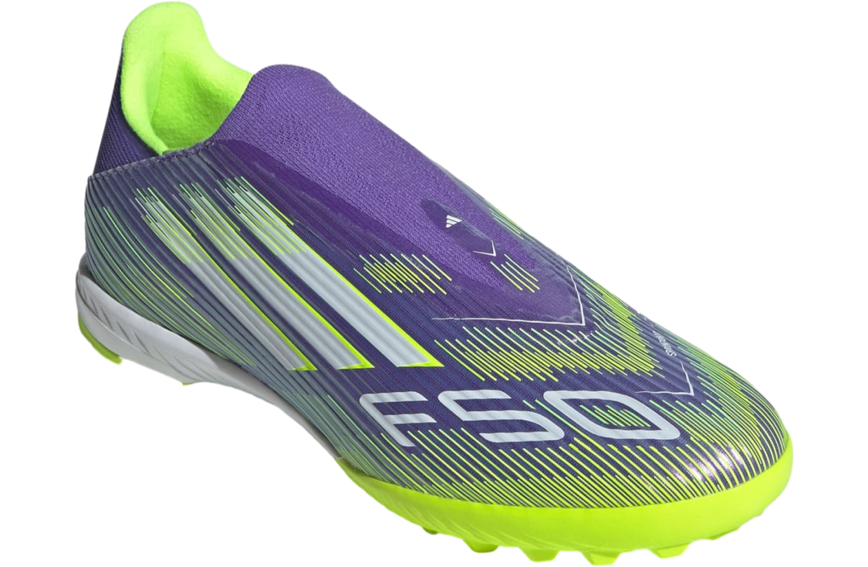 Adidas F50 League Laceless Turf Purple Rush / Cloud White - Jun