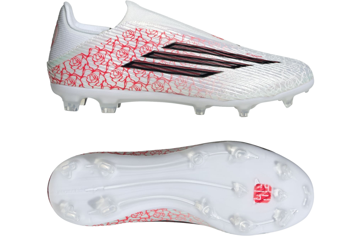 Adidas F50 League Lamine Yamal Laceless FG / Multi Ground Cloud White / Core Black