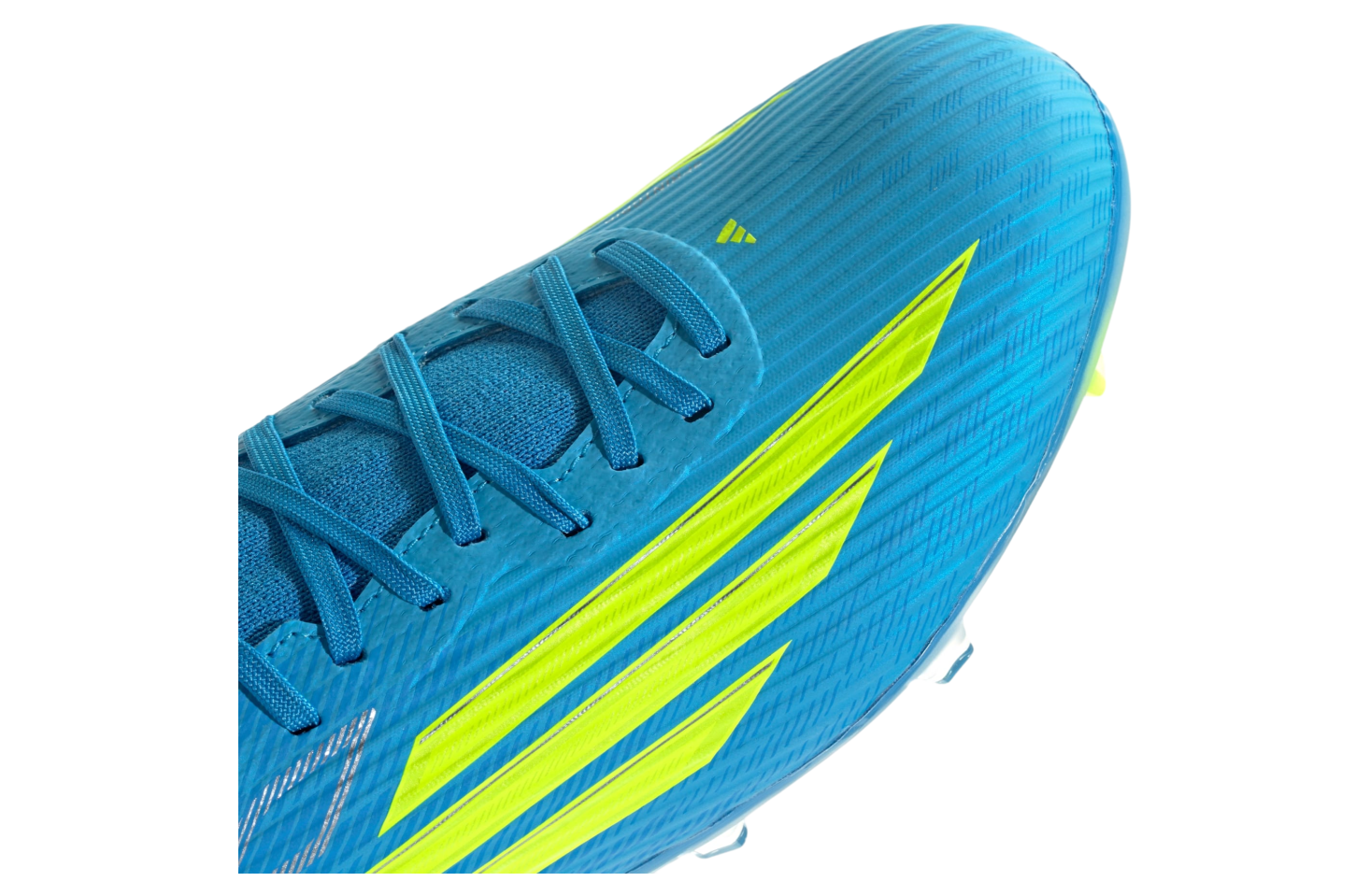 Adidas F50 League Mid Cut FG / Multi Ground Lucid Ray Blue / Team Solar Yellow 2