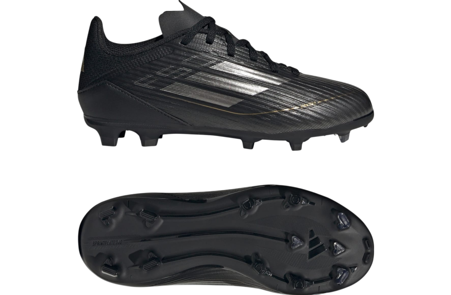 Adidas F50 League Multi-Ground GS Core Black / Iron Metallic