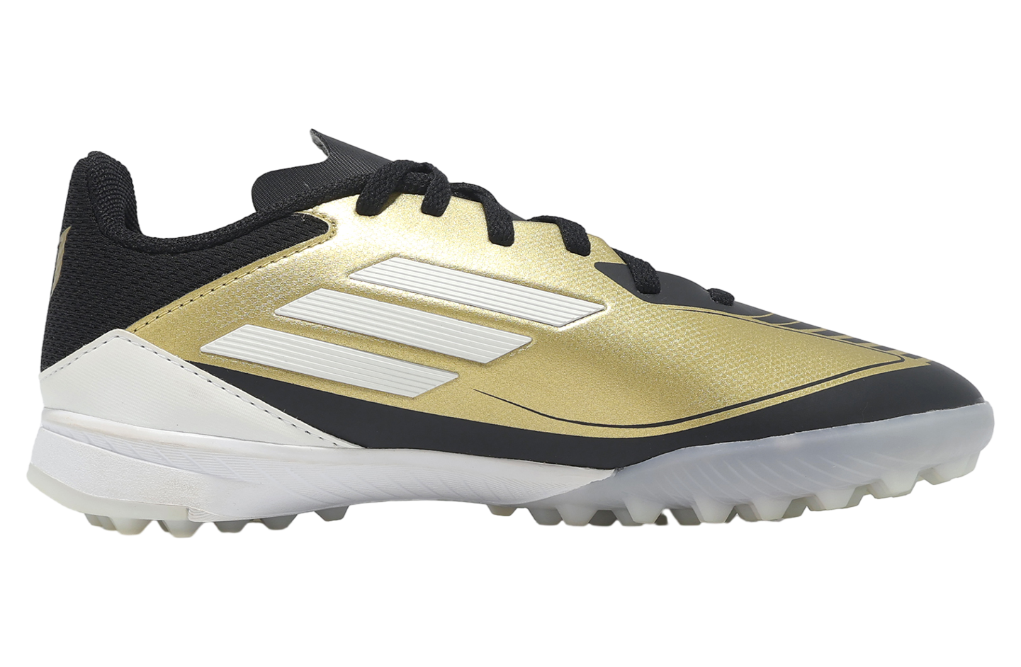 Adidas F50 League TF J Messi GS Gold Metallic / Cloud White