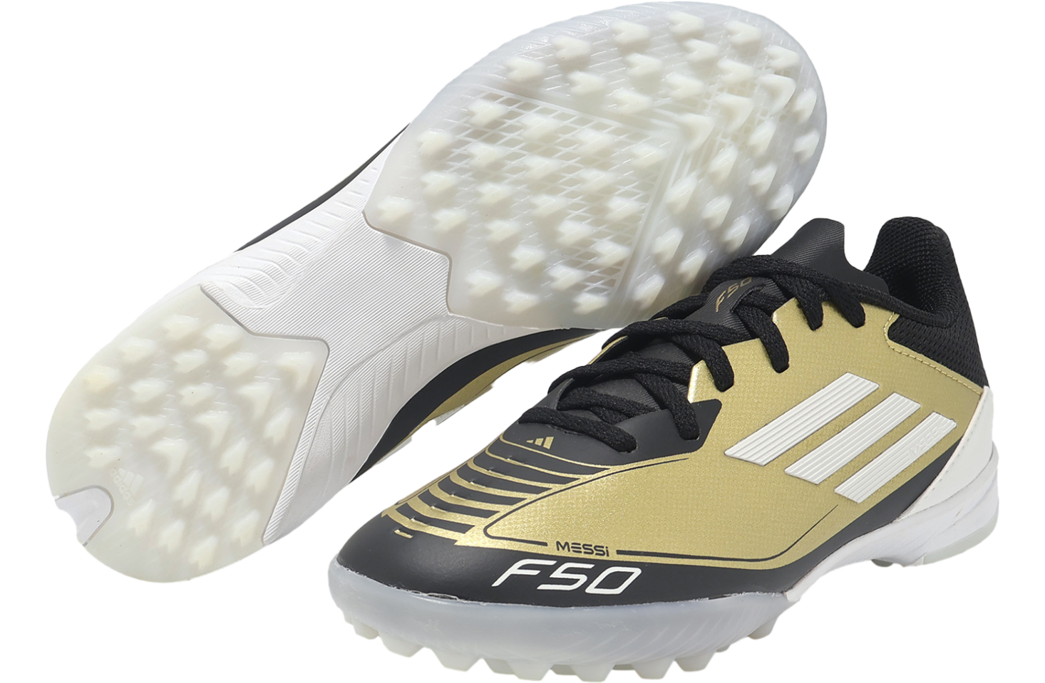 F50 メッシ　ゴールド　27 F50 MESSI ELITE FG ゴールドメタリック×フットウェアホワイト