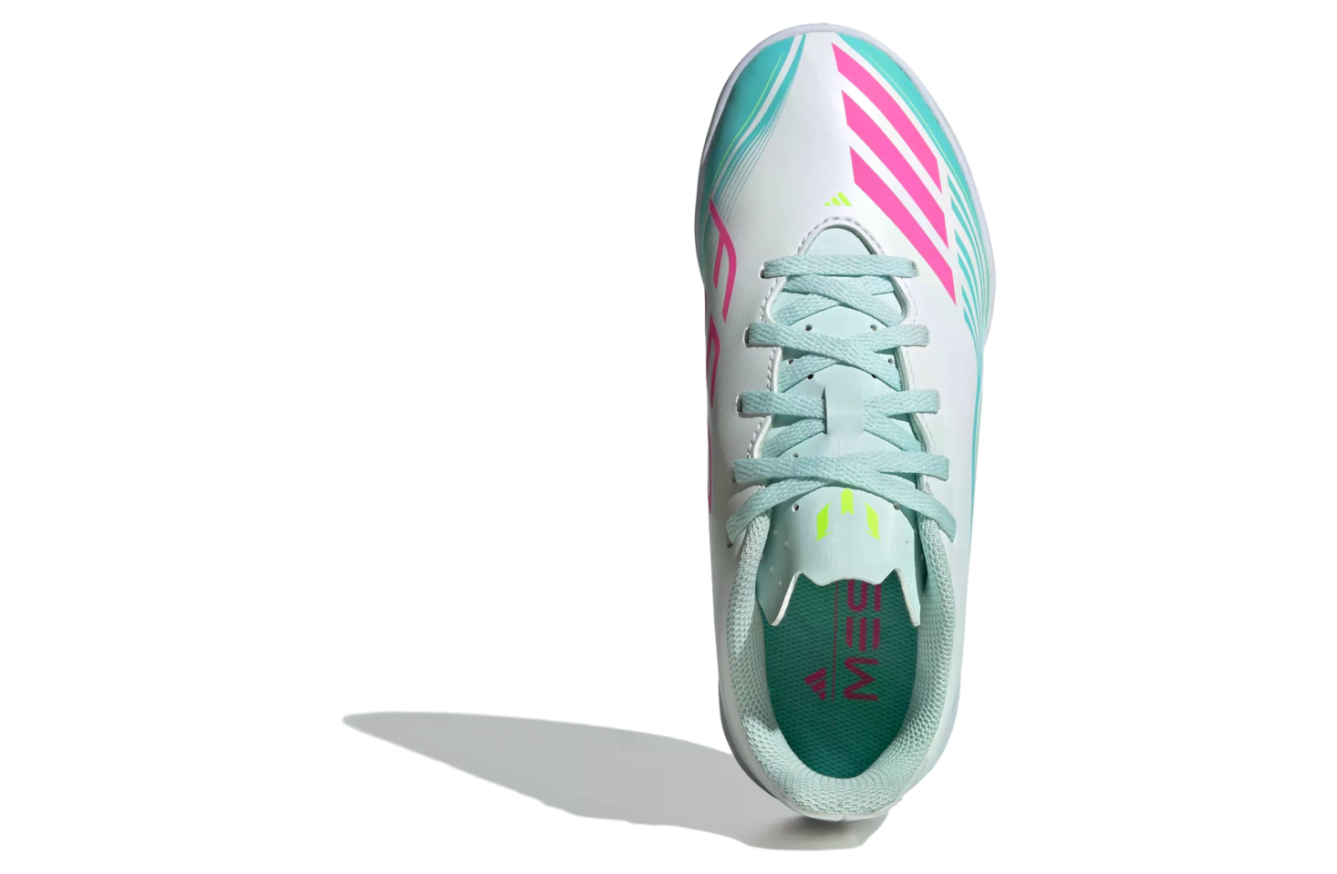Adidas F50 Messi Club Indoor Socce GS Cloud White / Lucid Pink