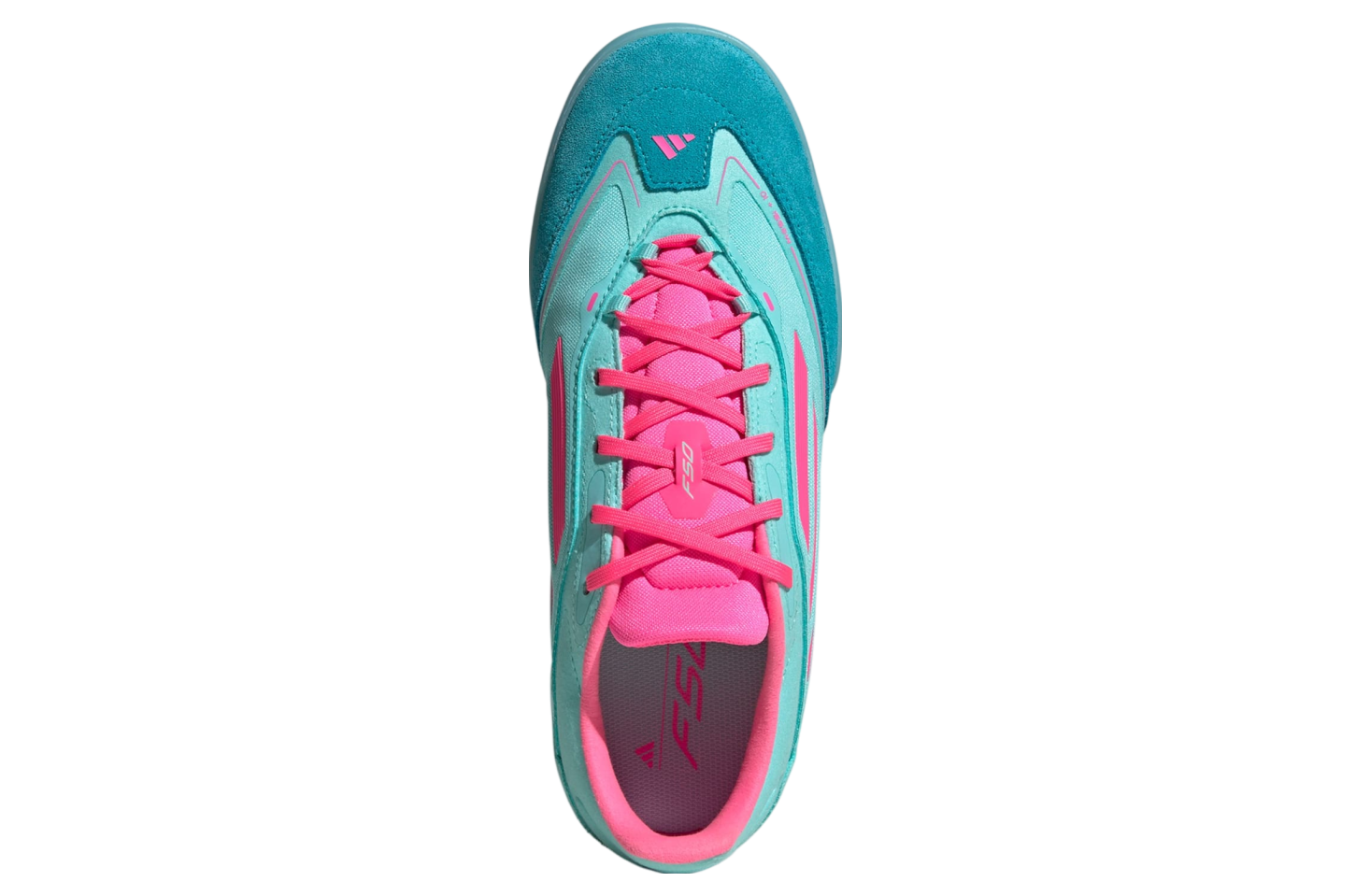 Adidas F50 Messi Freestyle Indoor Soccer Flash Aqua / Lucid Pink