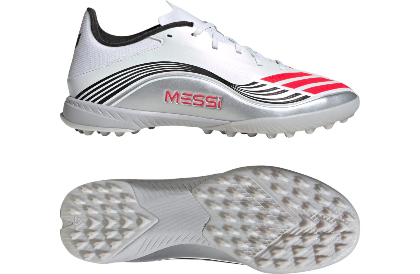 Adidas F50 Messi League Turf Cloud White / Lucid Red