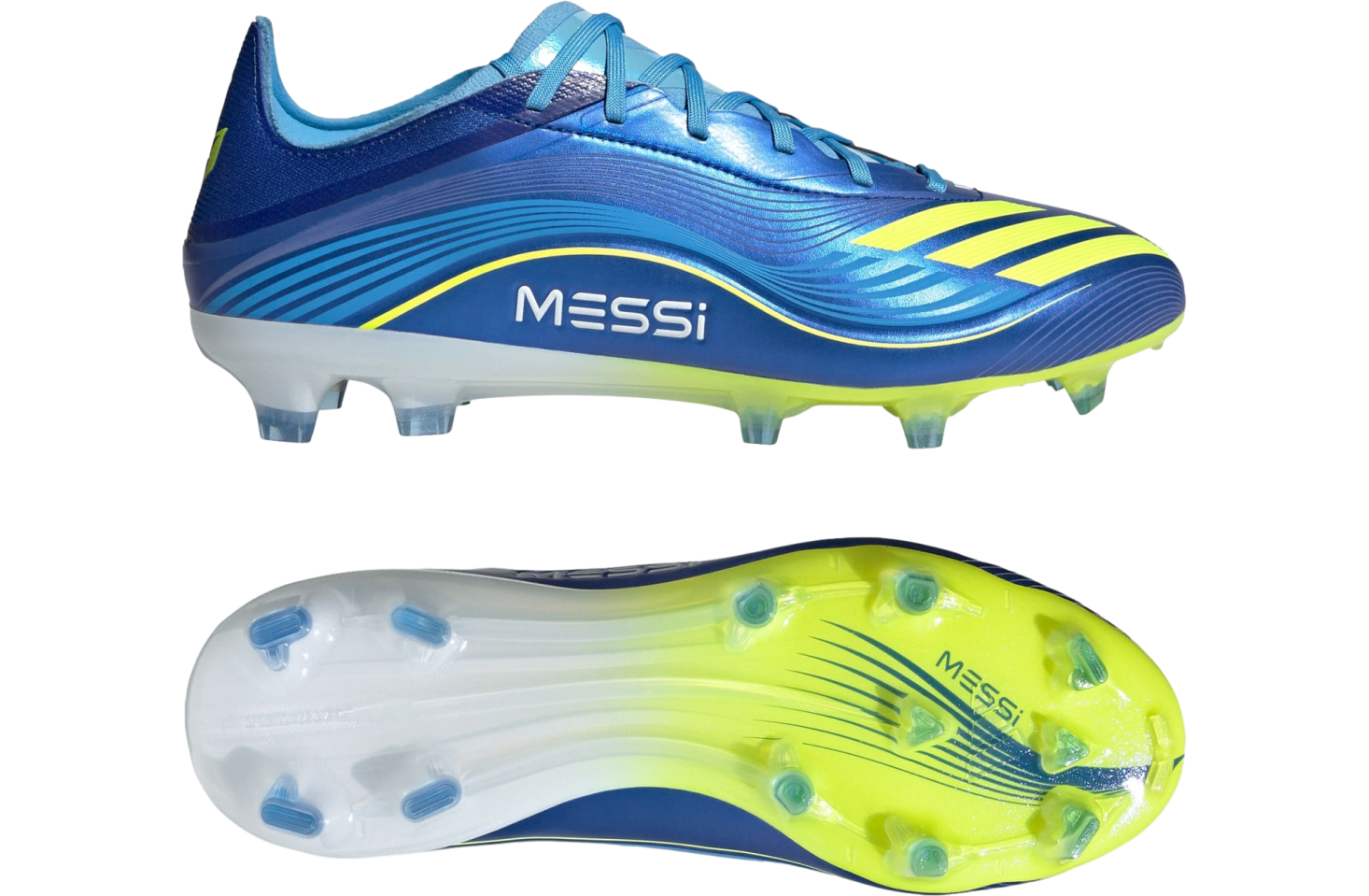 Adidas F50 Messi Pro FG Royal Blue / Solar Yellow