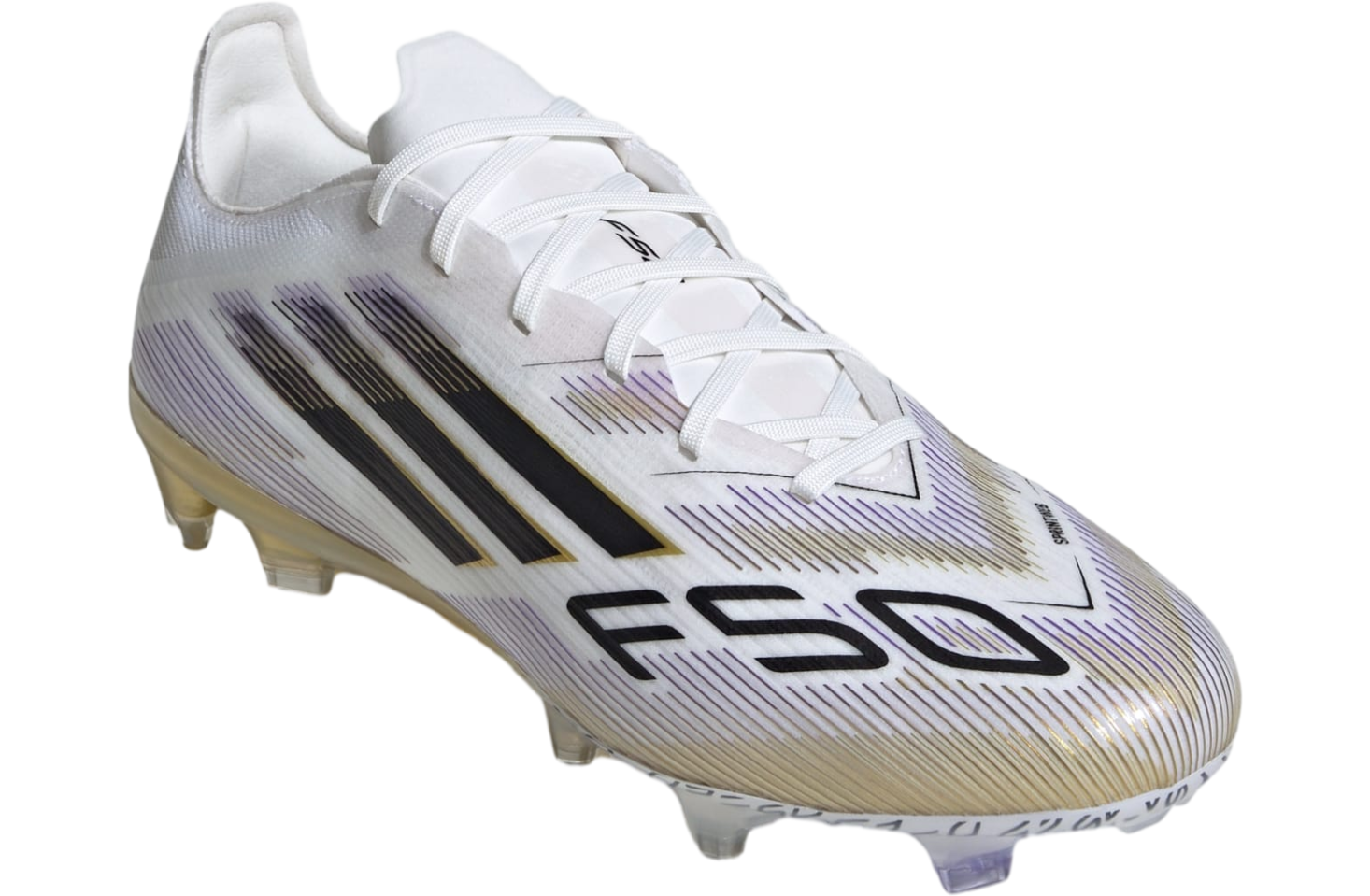 Adidas F50 Pro Fg Cloud White / Core Black / Gold Metallic