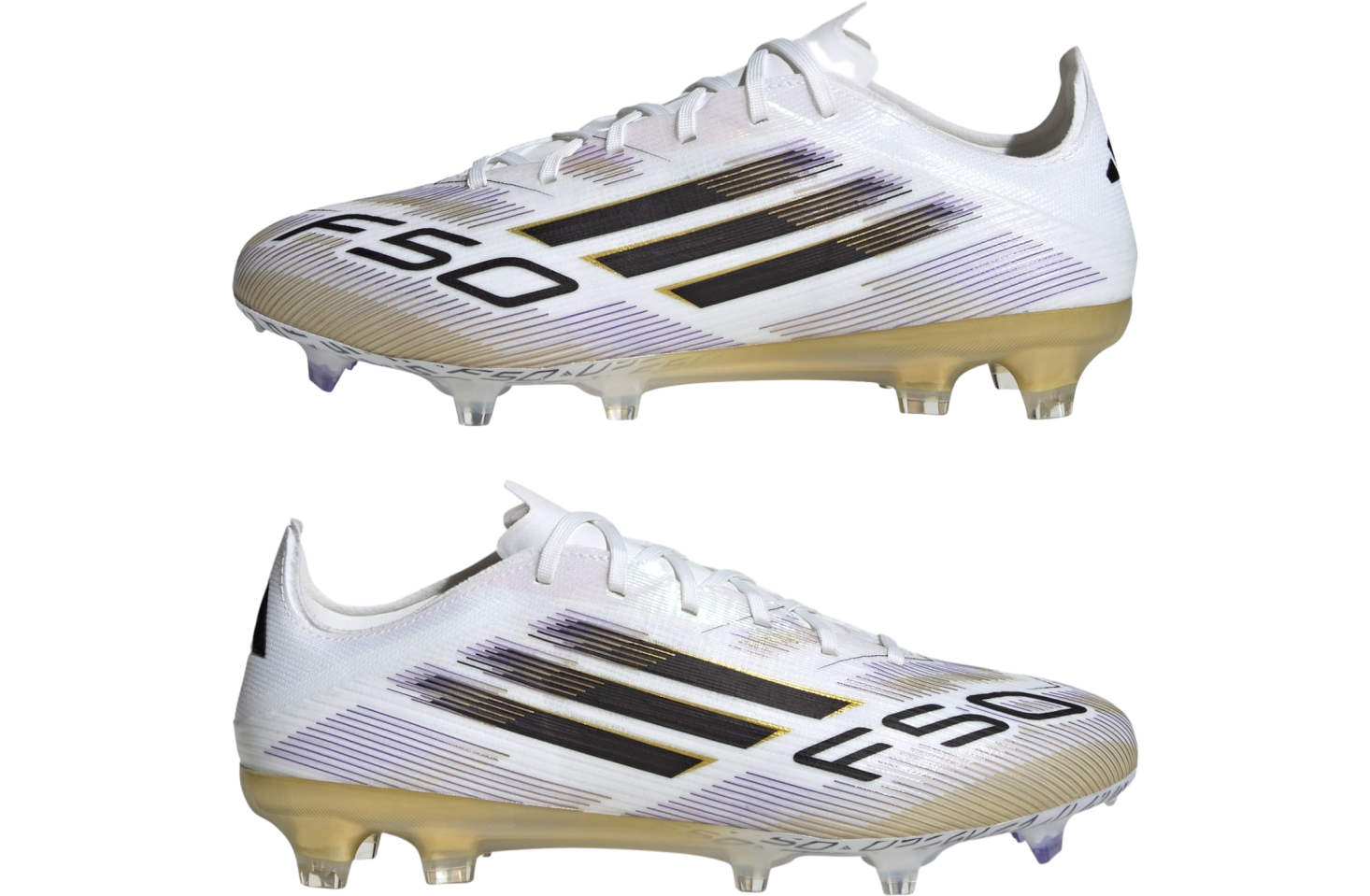 Adidas F50 Pro Fg Cloud White / Core Black / Gold Metallic