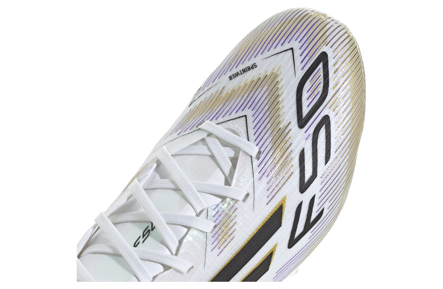 Adidas F50 Pro Fg Cloud White / Core Black / Gold Metallic
