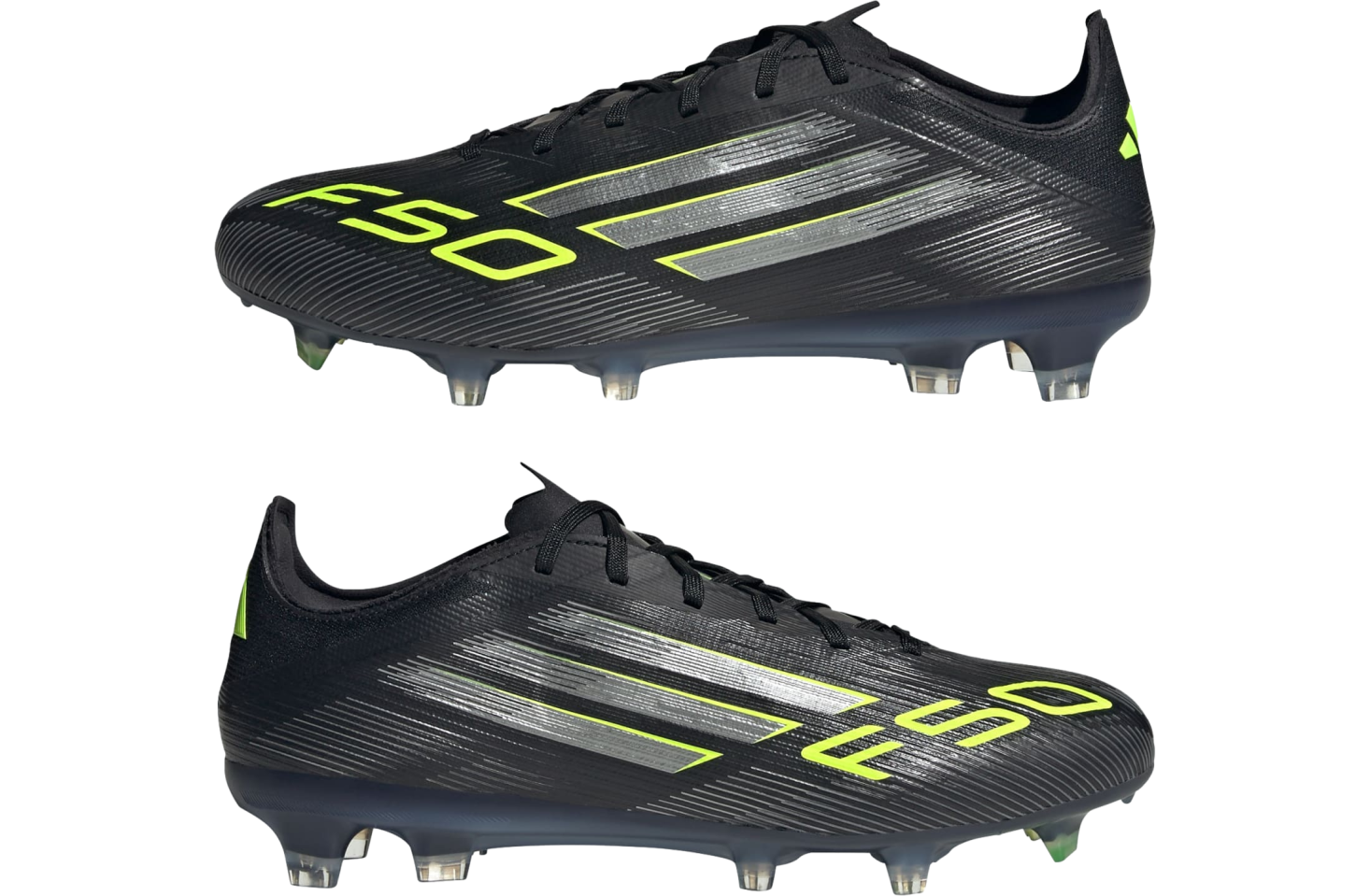 Adidas F50 Pro Fg Core Black / Iron Metallic / Lucid Lemon
