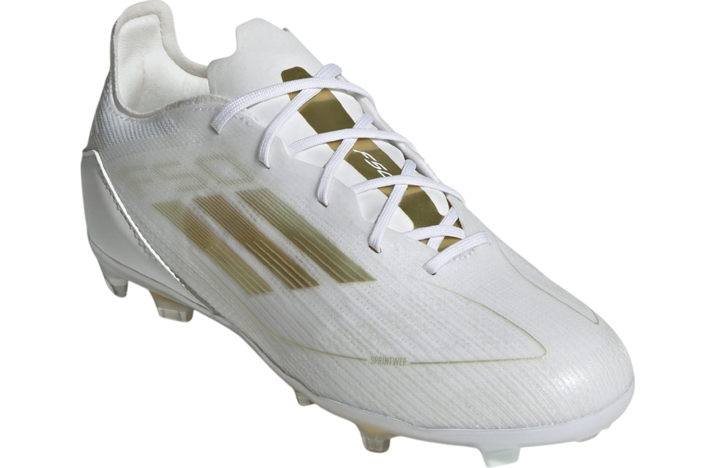 Adidas F50 Pro FG GS Cloud White / Gold Metallic