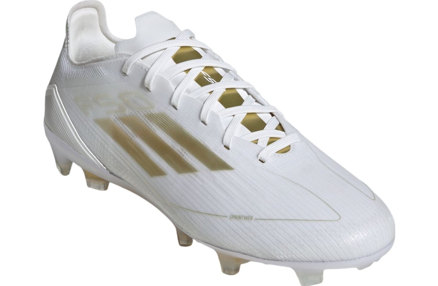 Adidas F50 Pro FG WMNS Cloud White / Gold Metallic