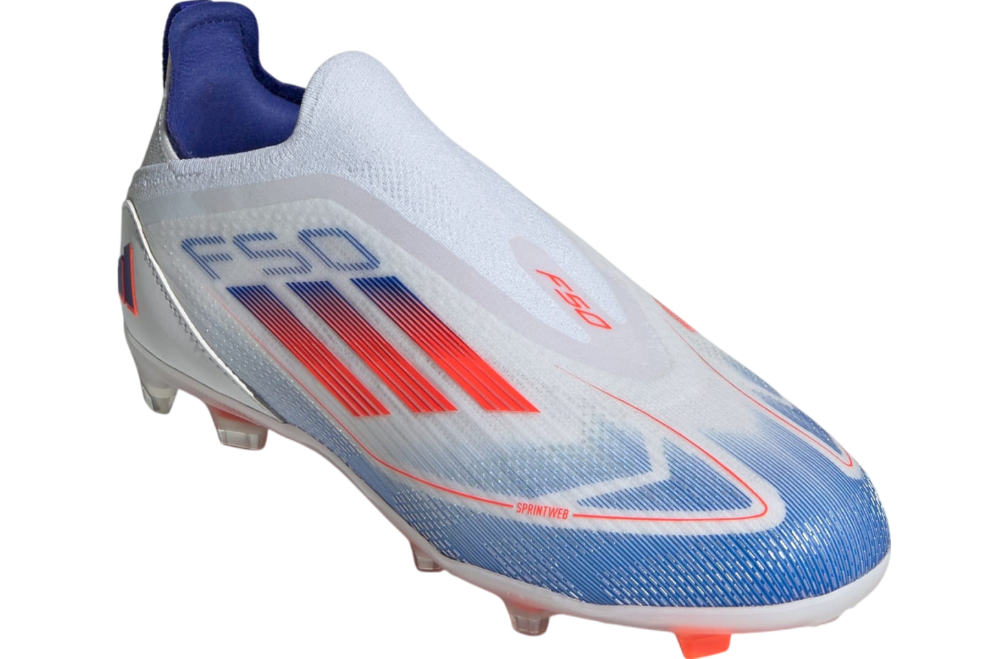 Adidas F50 Pro Laceless FG GS Cloud White / Solar Red