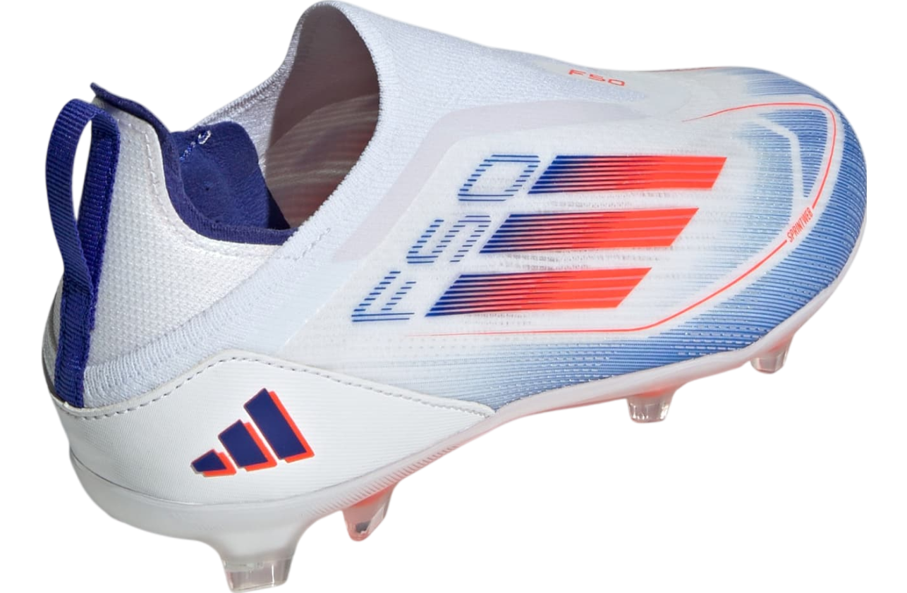 Adidas F50 Pro Laceless FG GS Cloud White / Solar Red