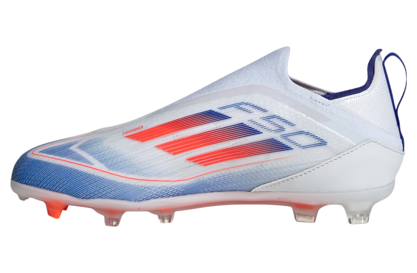 Adidas F50 Pro Laceless FG GS Cloud White / Solar Red