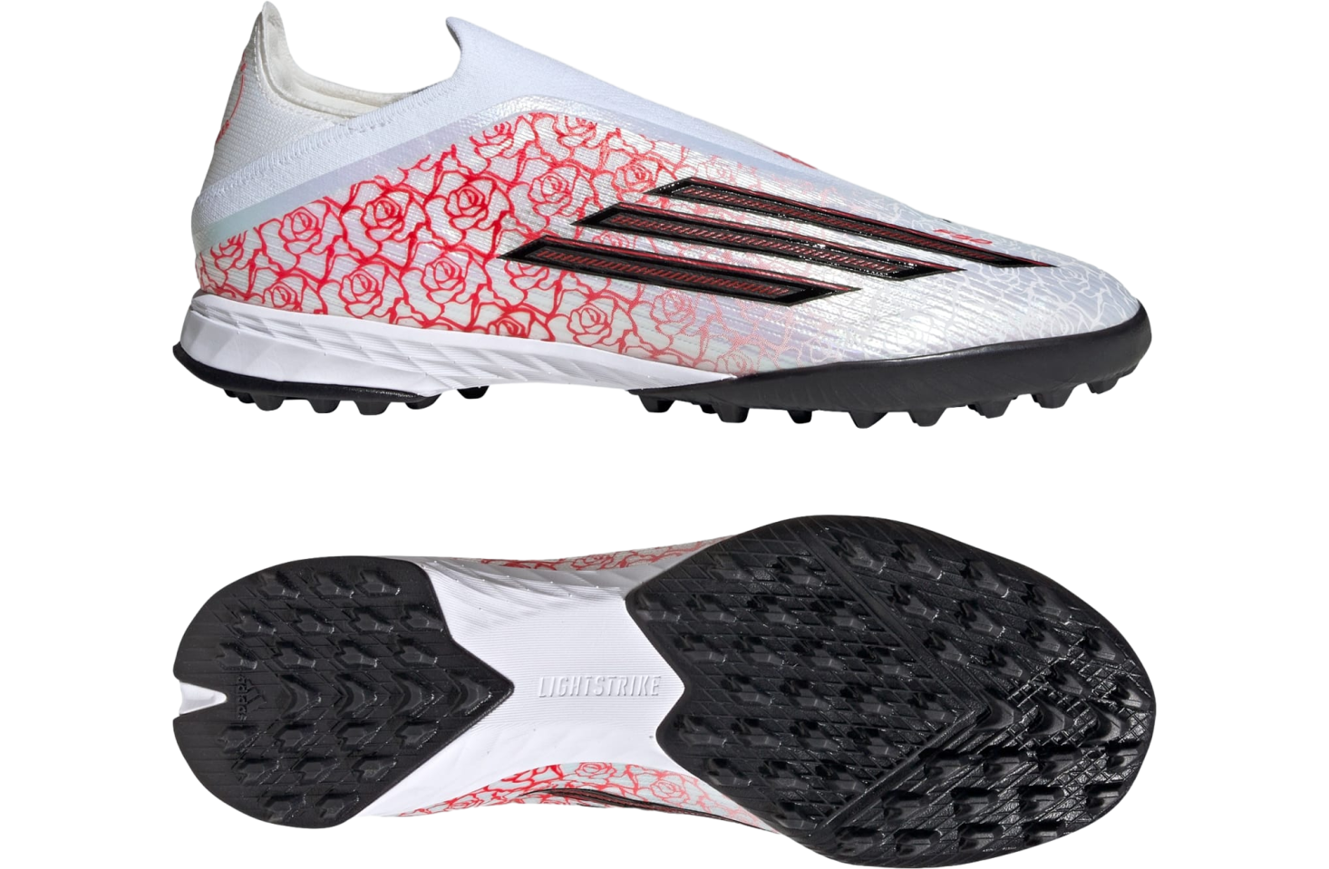 Adidas F50 Pro Lamine Yamal Laceless Turf Football Cloud White / Core Black