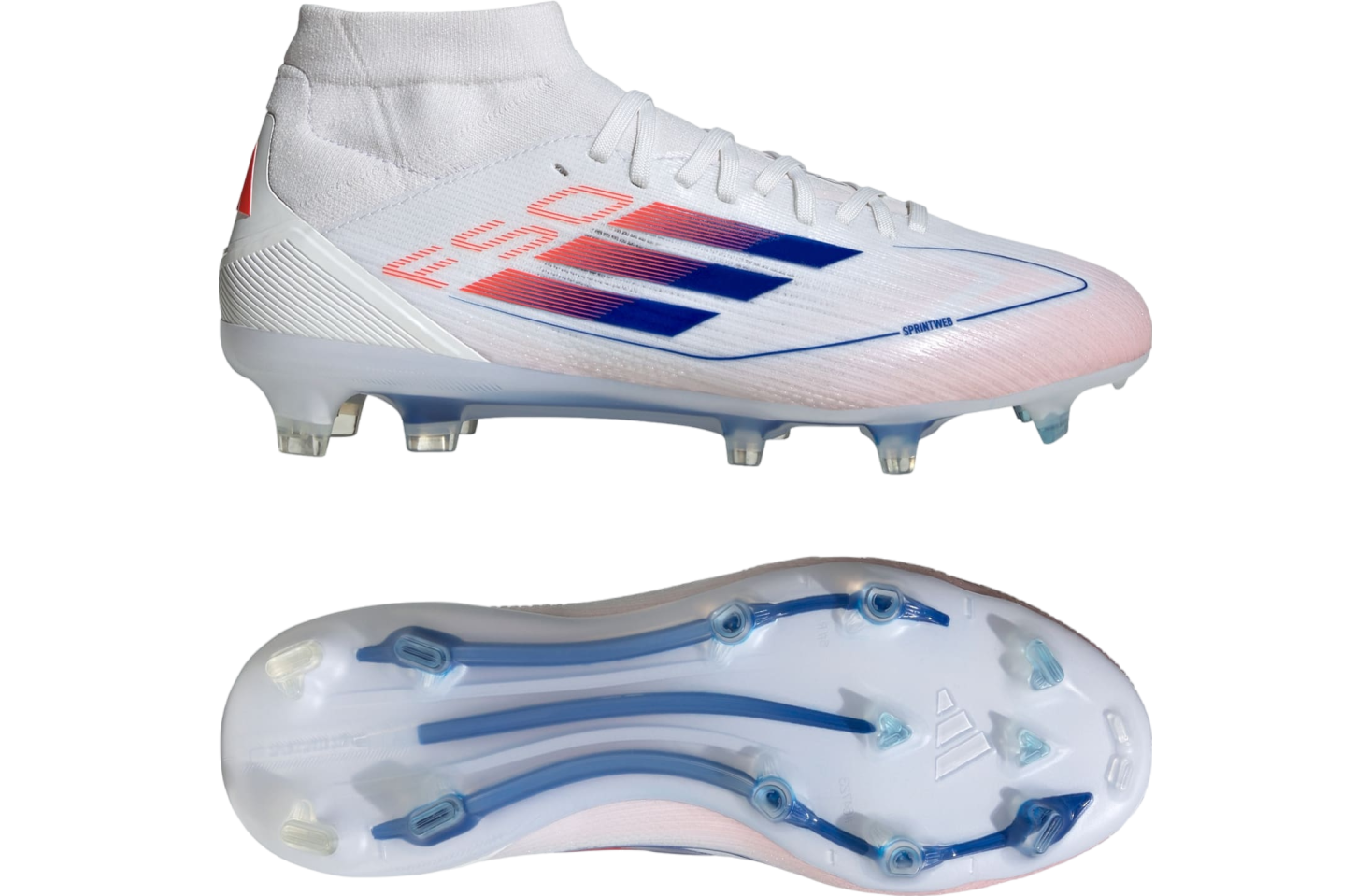 Adidas F50 Pro Mid FG WMNS Cloud White / Lucid Blue