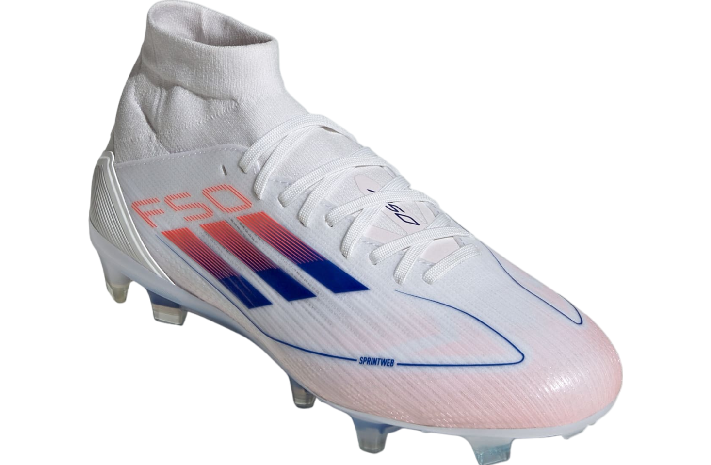 Adidas F50 Pro Mid FG WMNS Cloud White / Lucid Blue