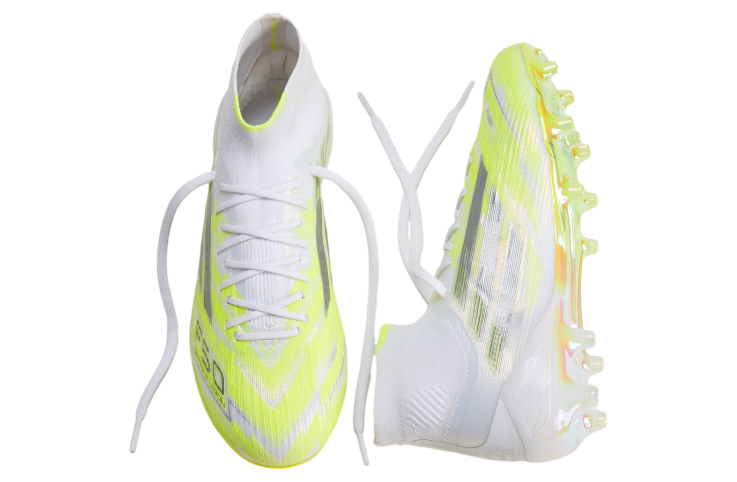 Adidas F50 Sparkfusion Elite Mid Cut FG / Artificial Ground WMNS Cloud White / Iron Metallic