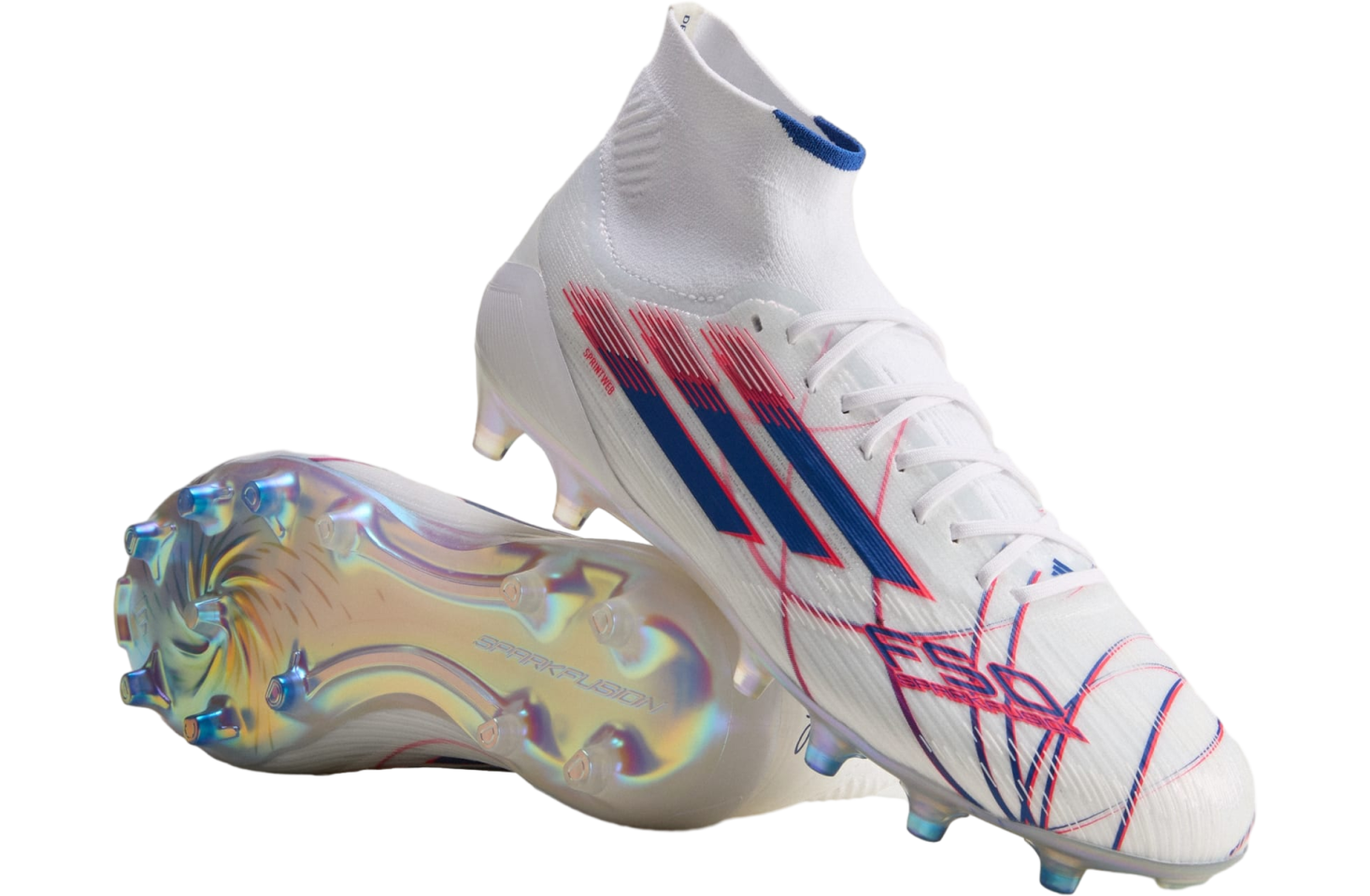 Adidas F50 Sparkfusion Elite Mid FG / Artificial Ground WMNS Cloud White / Royal Blue