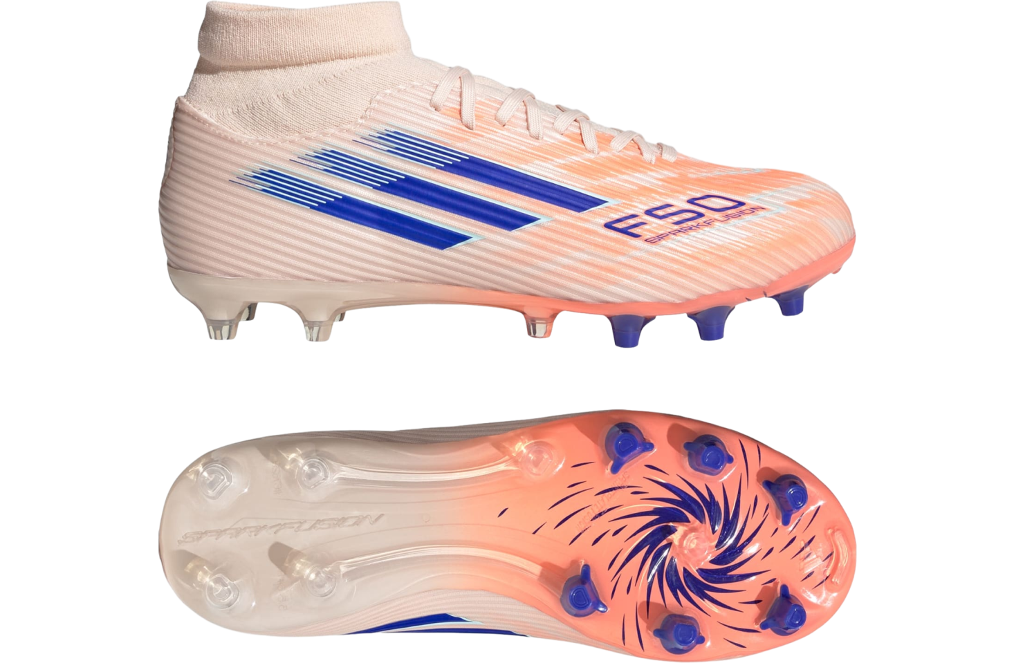 Adidas F50 Sparkfusion League FG / AG WMNS Bliss Orange / Lucid Blue