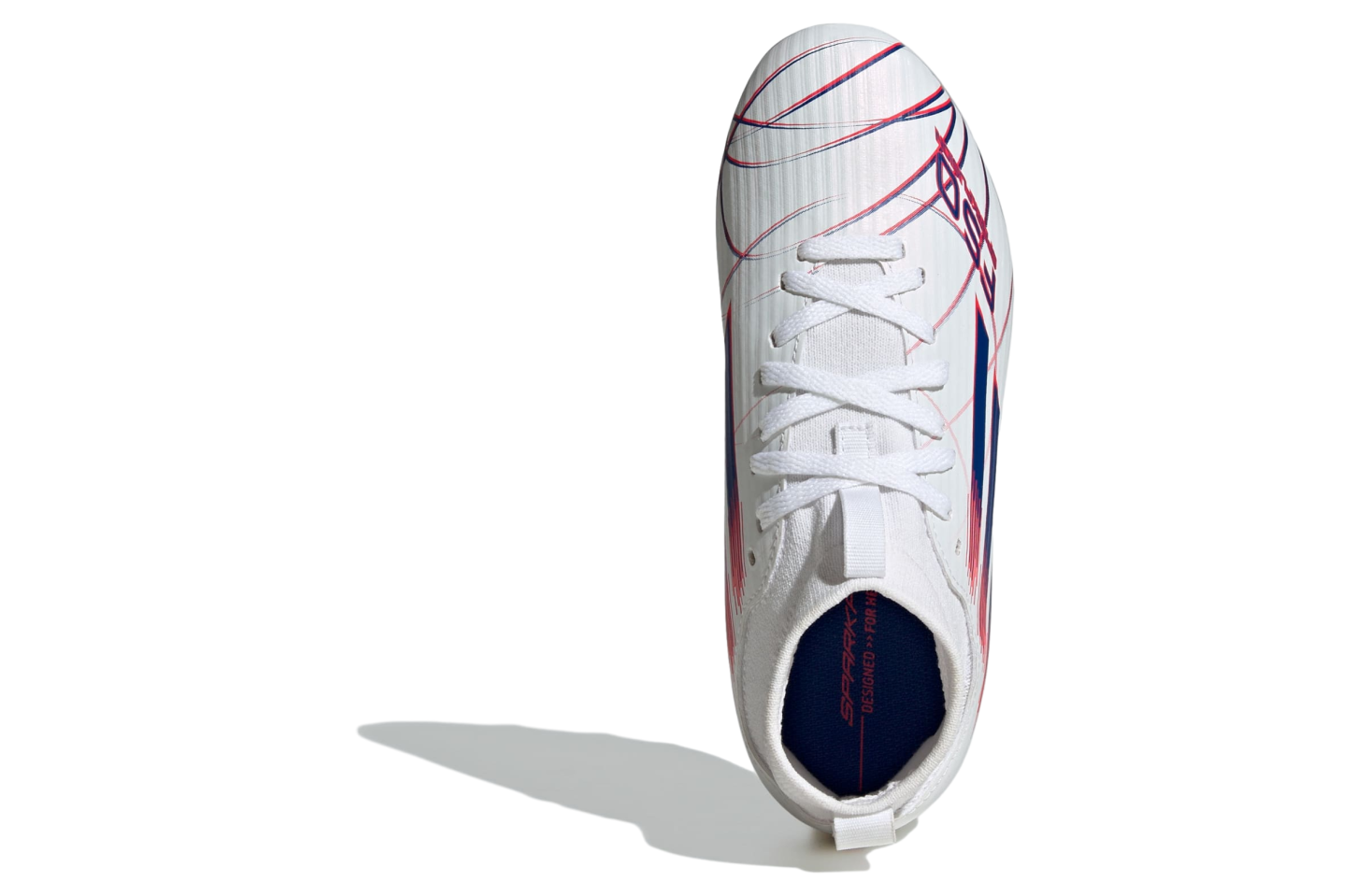 Adidas F50 Sparkfusion League Mid Cut FG / Artificial Ground GS Cloud White / Royal Blue