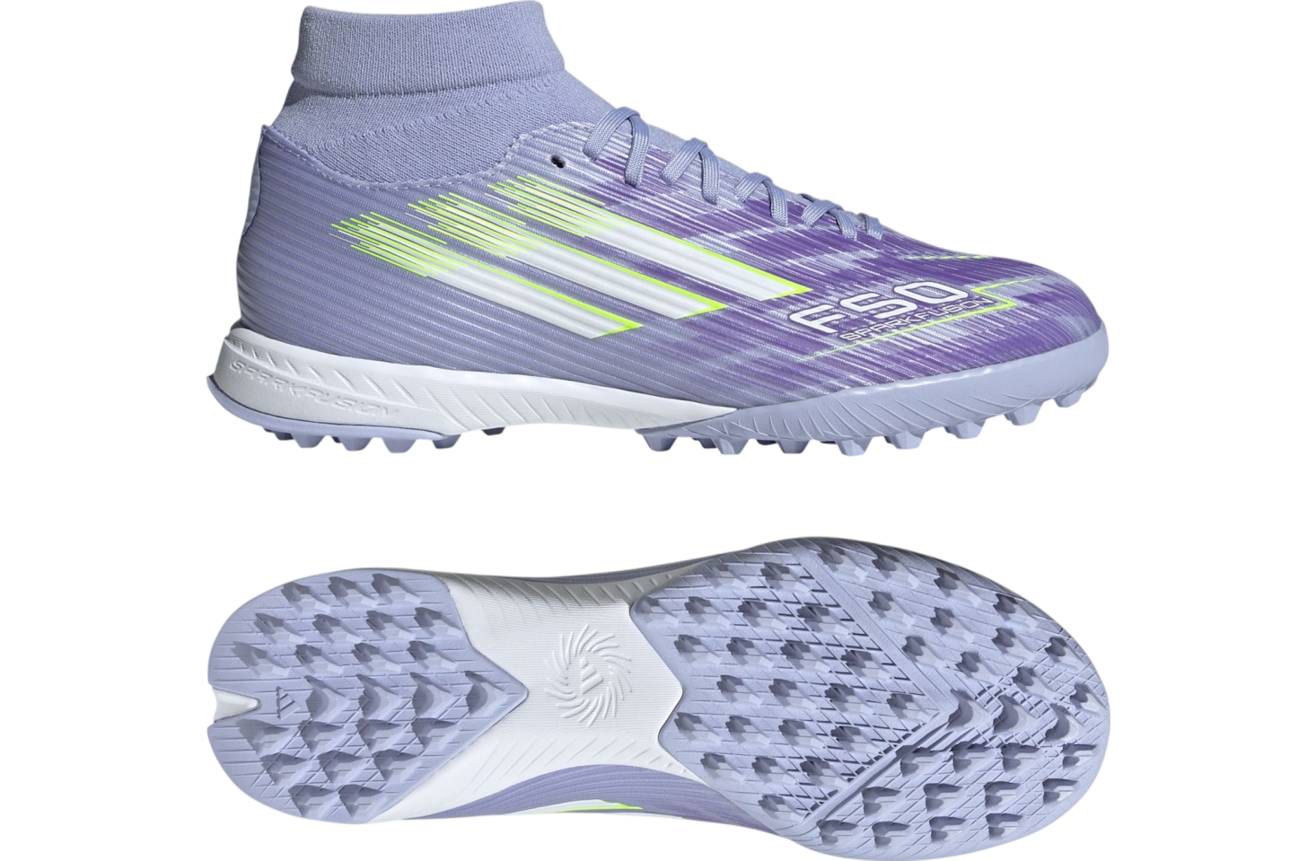 Adidas F50 Sparkfusion League Turf WMNS Violet Tone / Lucid Lemon