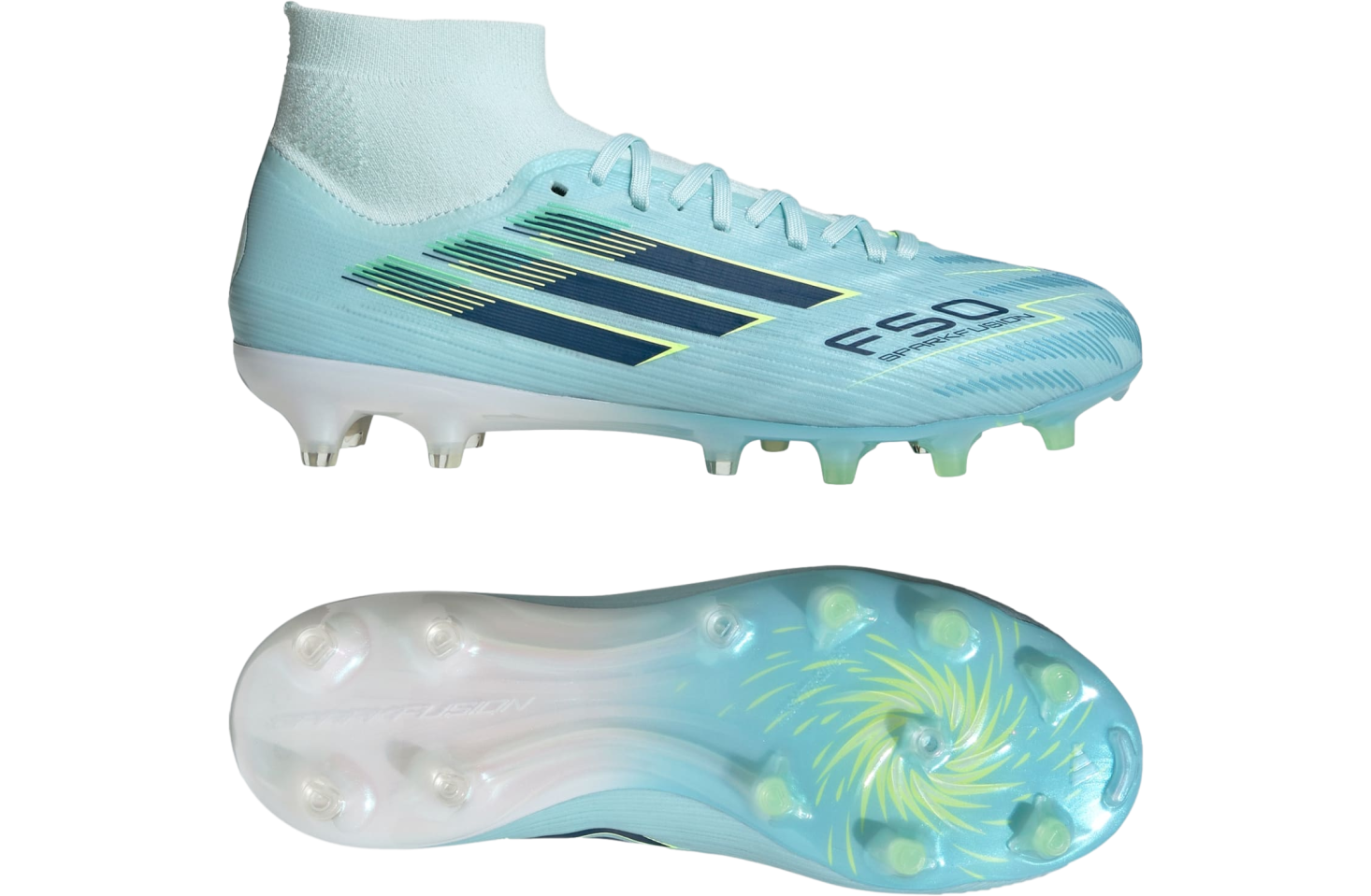 Adidas F50 Sparkfusion Pro Mid Cut FG / Artificial Ground WMNS Almost Blue / Dusky Petrol