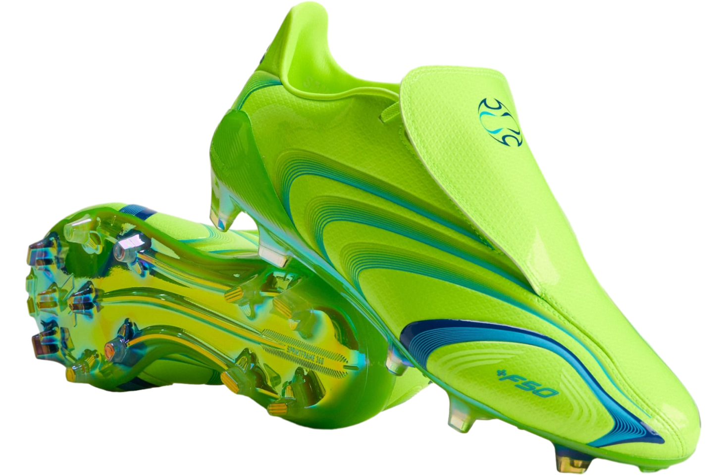 Adidas F50 Tunit FG Lucid Lemon / Royal Blue