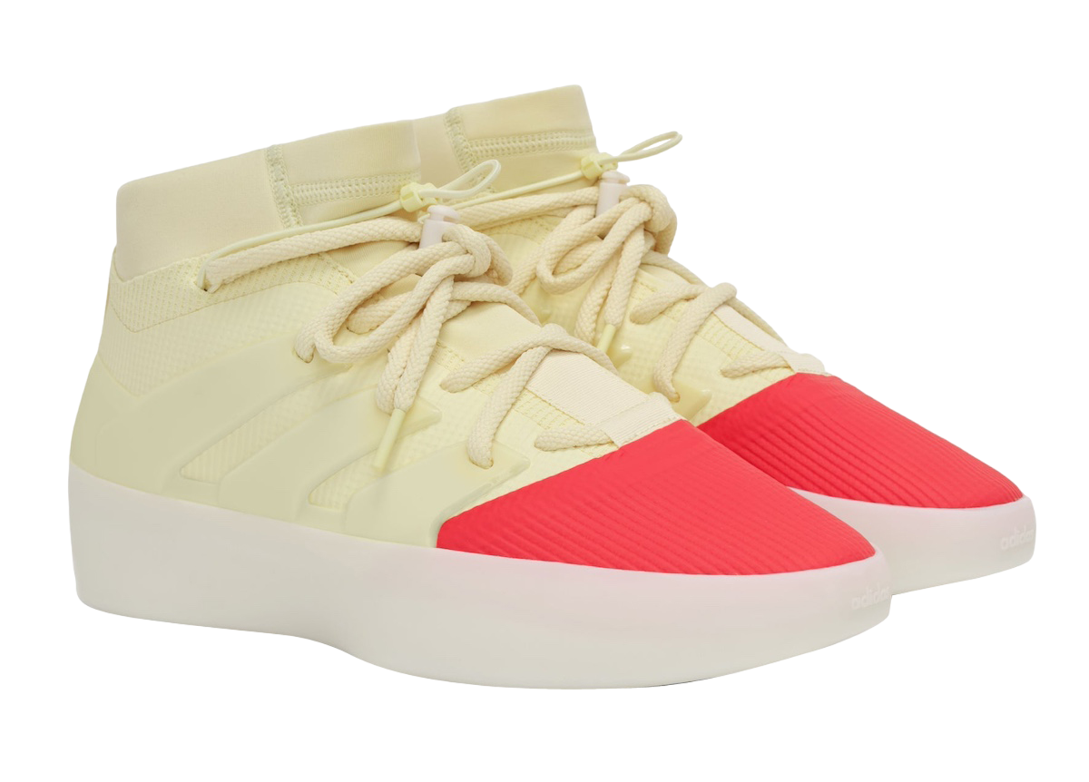 adidas Fear of God Athletics 1 Basketball Desert Yellow Indiana Red