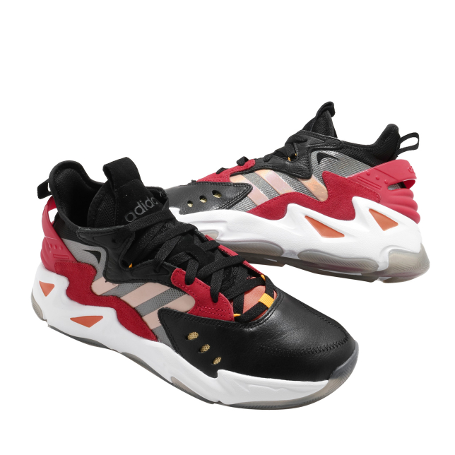 adidas Firewalker Core Black Cloud White Vivid Red FY6645 - KicksOnFire.com