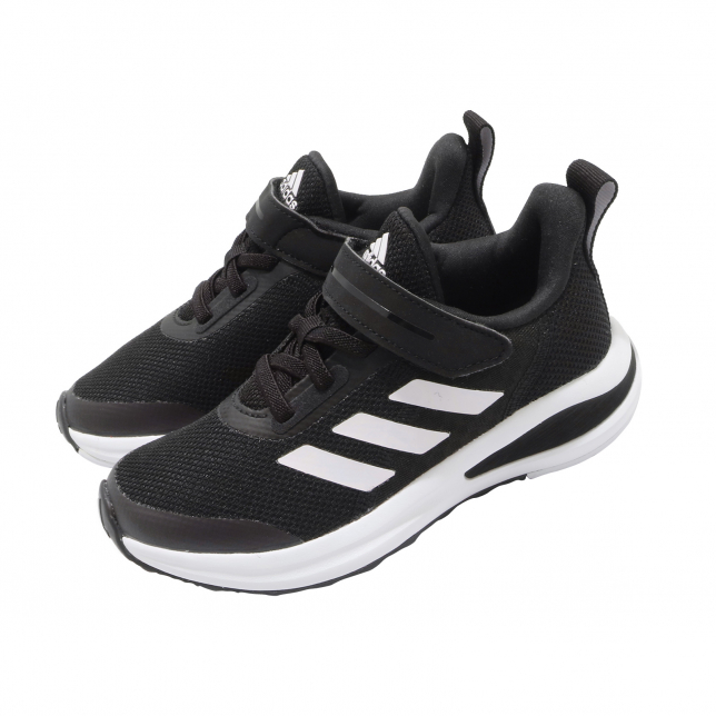 adidas FortaRun GS Core Black Cloud White FW2579 - KicksOnFire.com