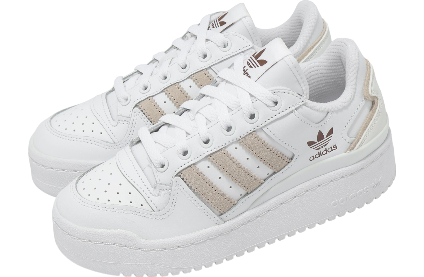 Adidas Forum Bold Stripes W Footwear White / Wonder Taupe