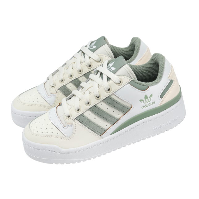 Adidas Forum Bold Stripes W Off White / Silver Green