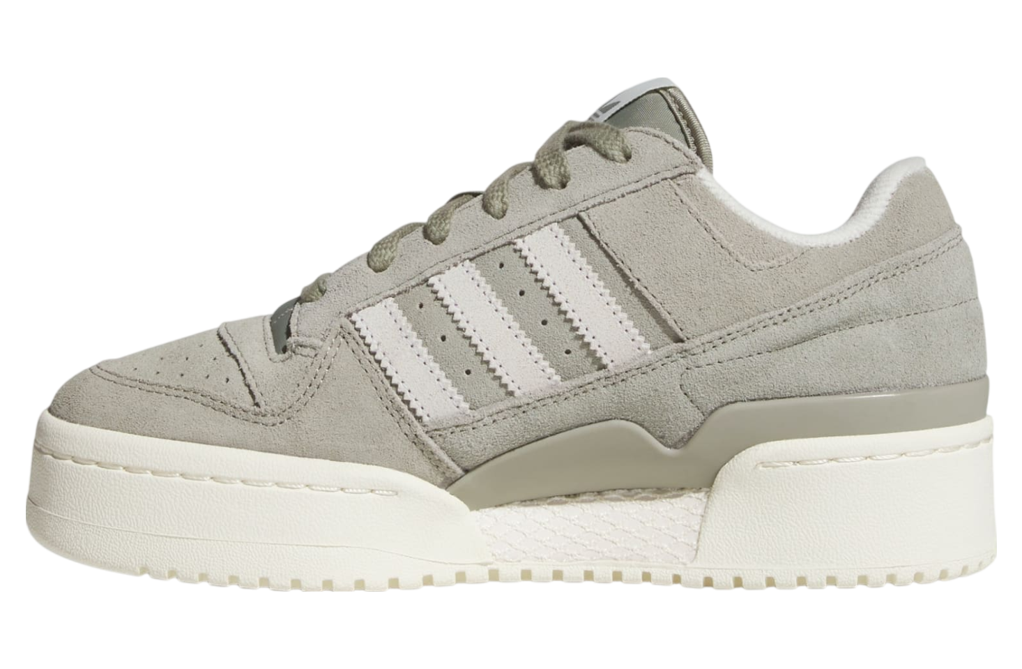 Adidas Forum Bold Stripes Wmns Silver Pebble / Off White