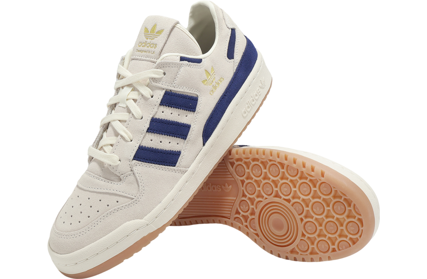 Adidas Forum Low CL Cream White / Dark Blue