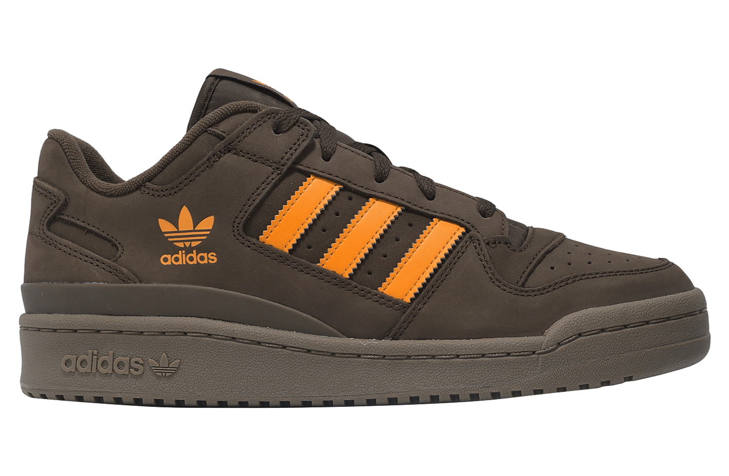 Adidas Forum Low Cl Dark Brown / Orange
