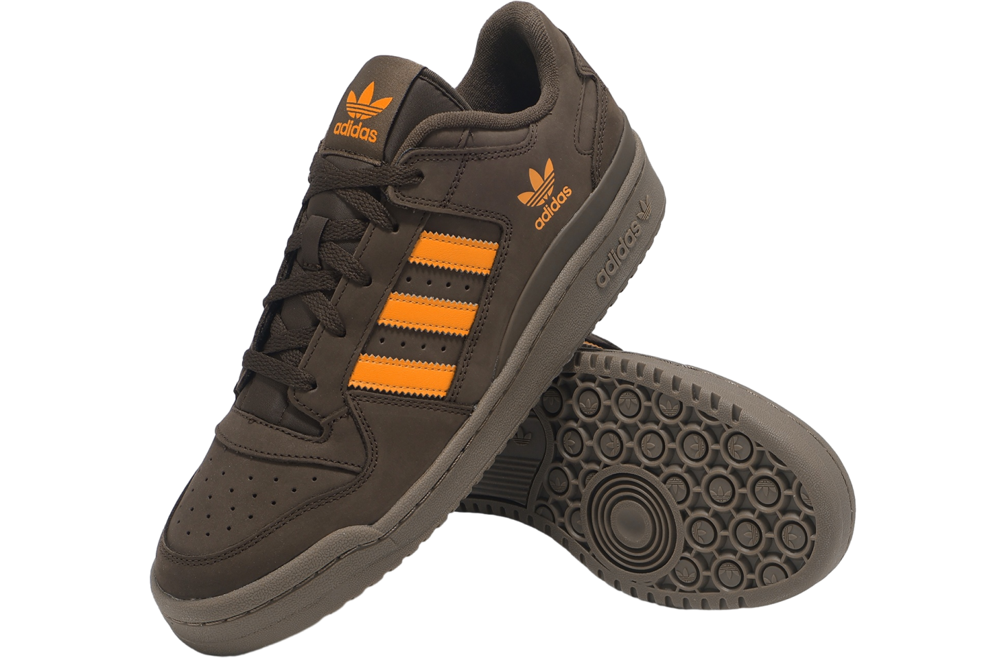 Adidas Forum Low Cl Dark Brown / Orange